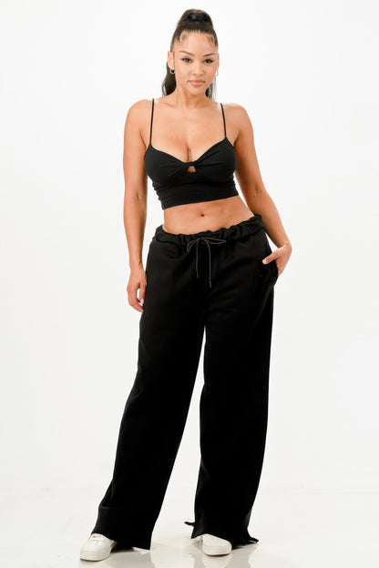 Black Baggy Sweatpants, Female | Tigbuls Variety Fashion Shop