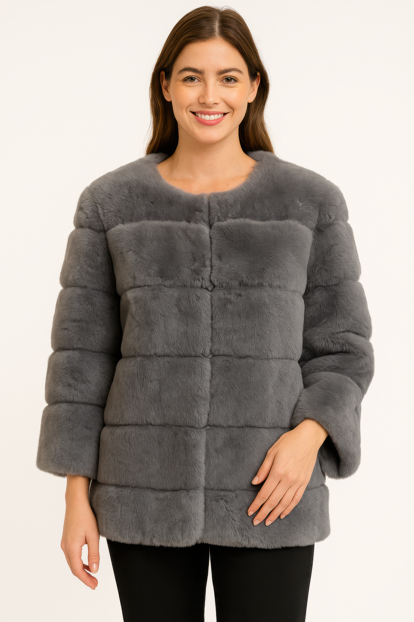 Plush Camel Faux Fur Jacket - Tigbul's Variety Fashion Shop