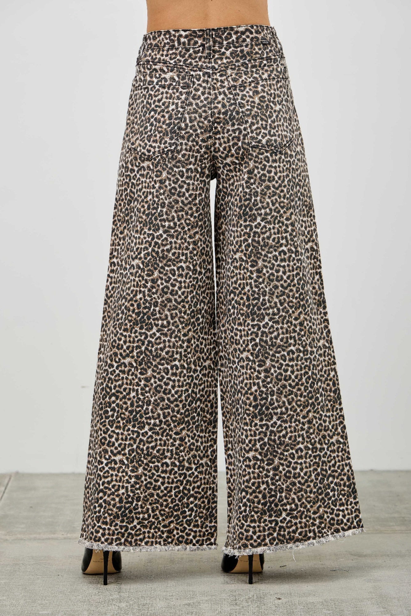 Leopard Super High Rise Wide Leg With Stretch - Tigbul's Variety Fashion Shop