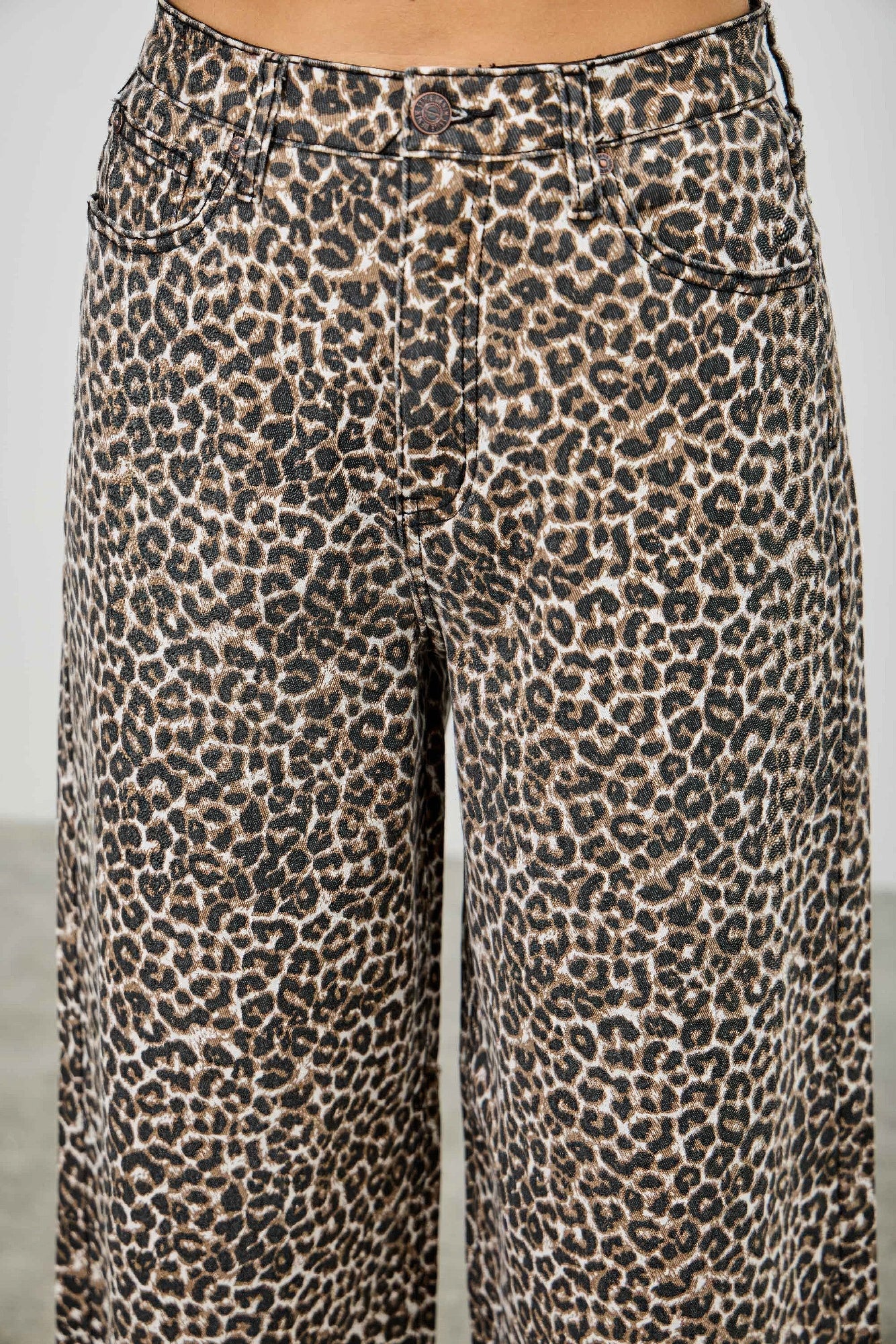 Leopard Super High Rise Wide Leg With Stretch - Tigbul's Variety Fashion Shop