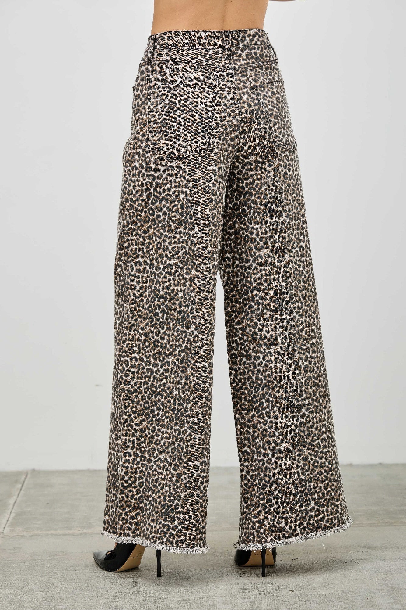 Leopard Super High Rise Wide Leg With Stretch - Tigbul's Variety Fashion Shop