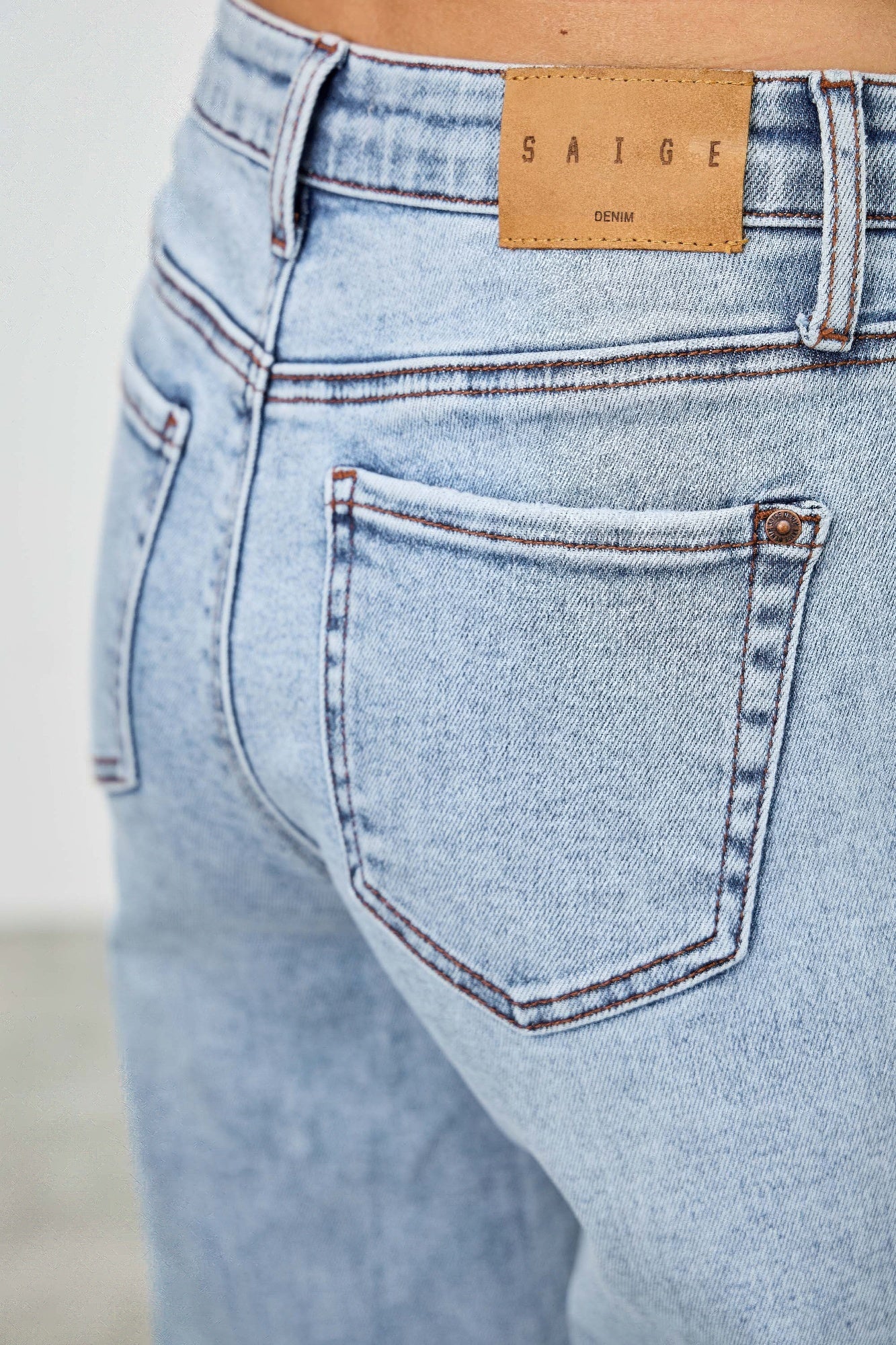 Mid Rise Relaxed Straight With Destroy - Tigbul's Variety Fashion Shop