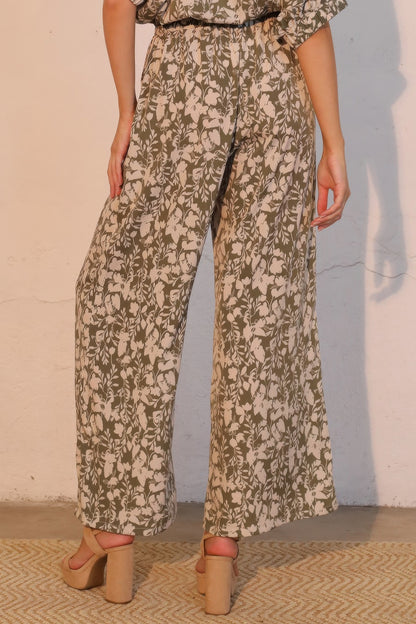 Olive Vine Pocket Pants - Tigbul's Variety Fashion Shop