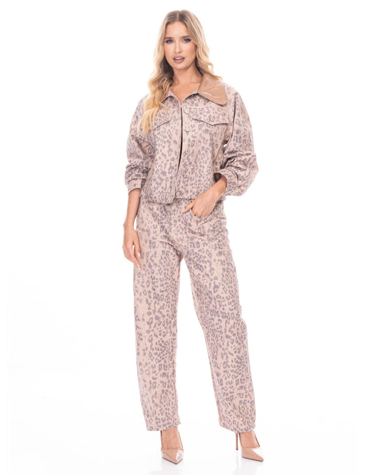 Leopard Print Jacket - Tigbul's Variety Fashion Shop