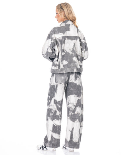 Tie-dye Denim Jacket - Tigbul's Variety Fashion Shop