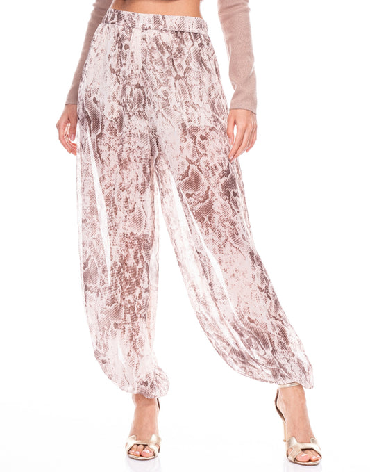 Snake Print Pants - Tigbul's Variety Fashion Shop