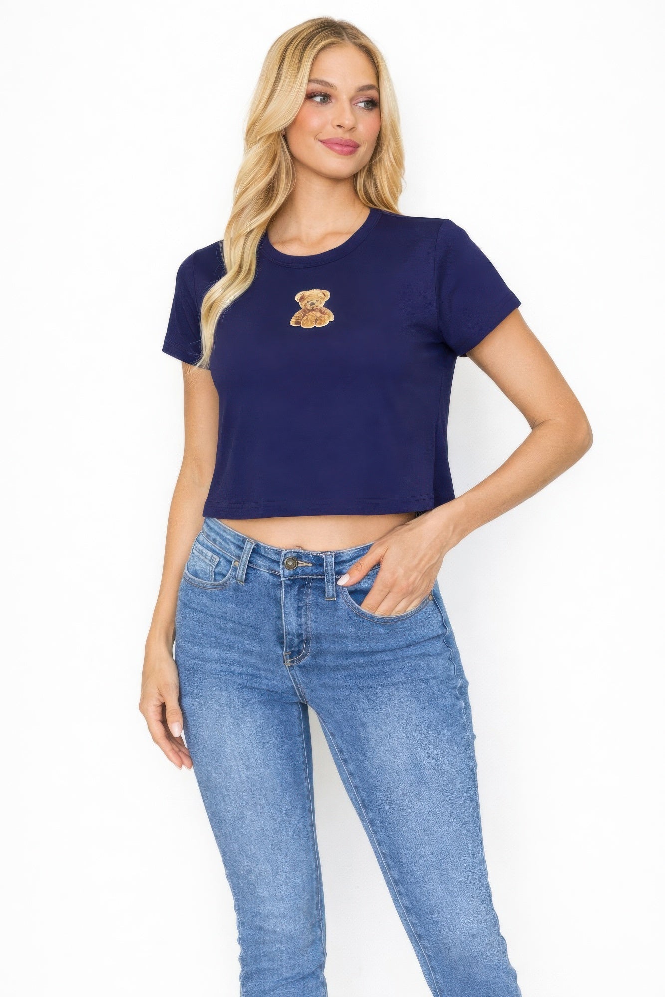 Teddy Bear Crop Top - Tigbul's Variety Fashion Shop