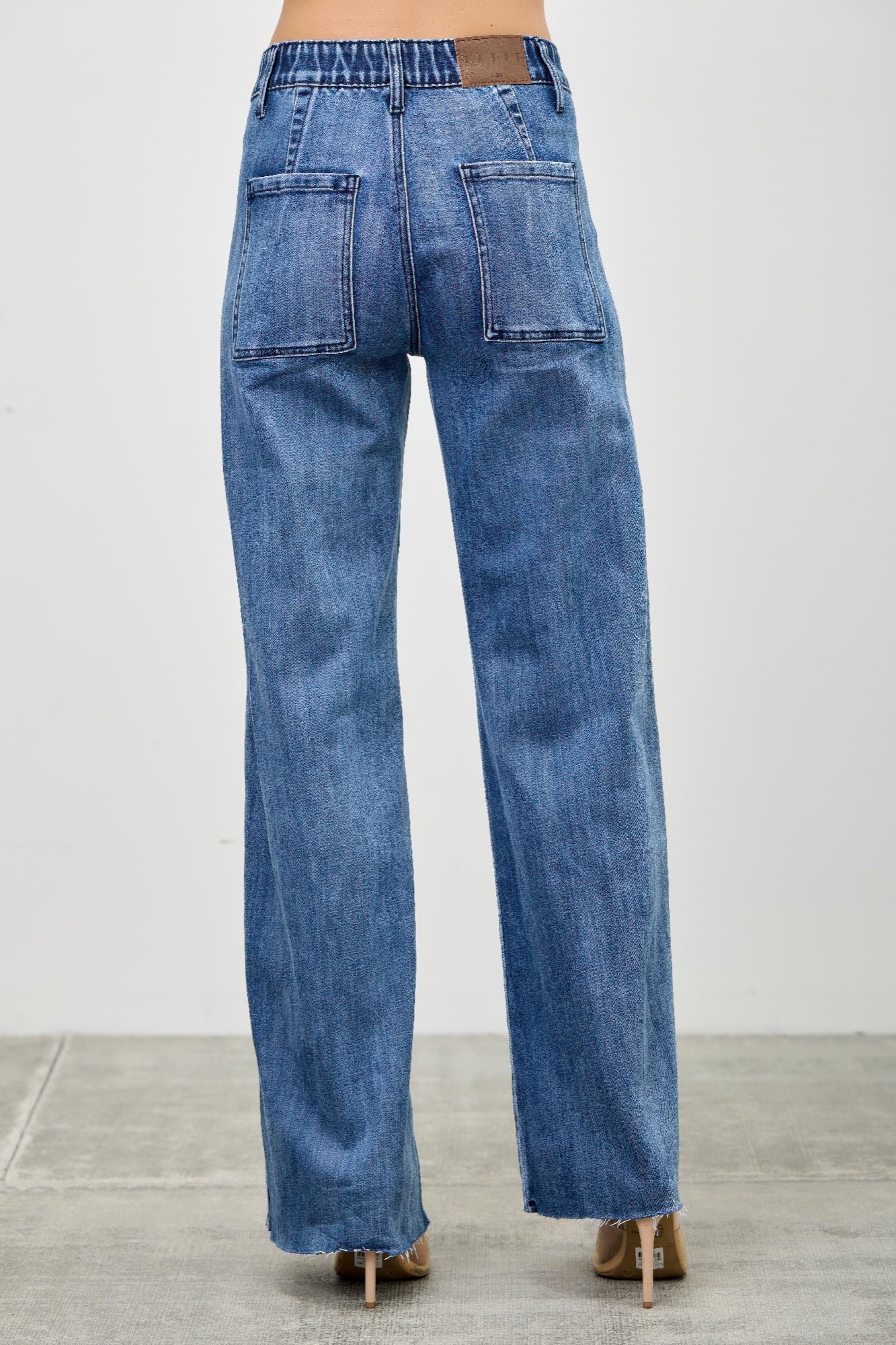 High Rise Straight With Front Lines - Tigbul's Variety Fashion Shop