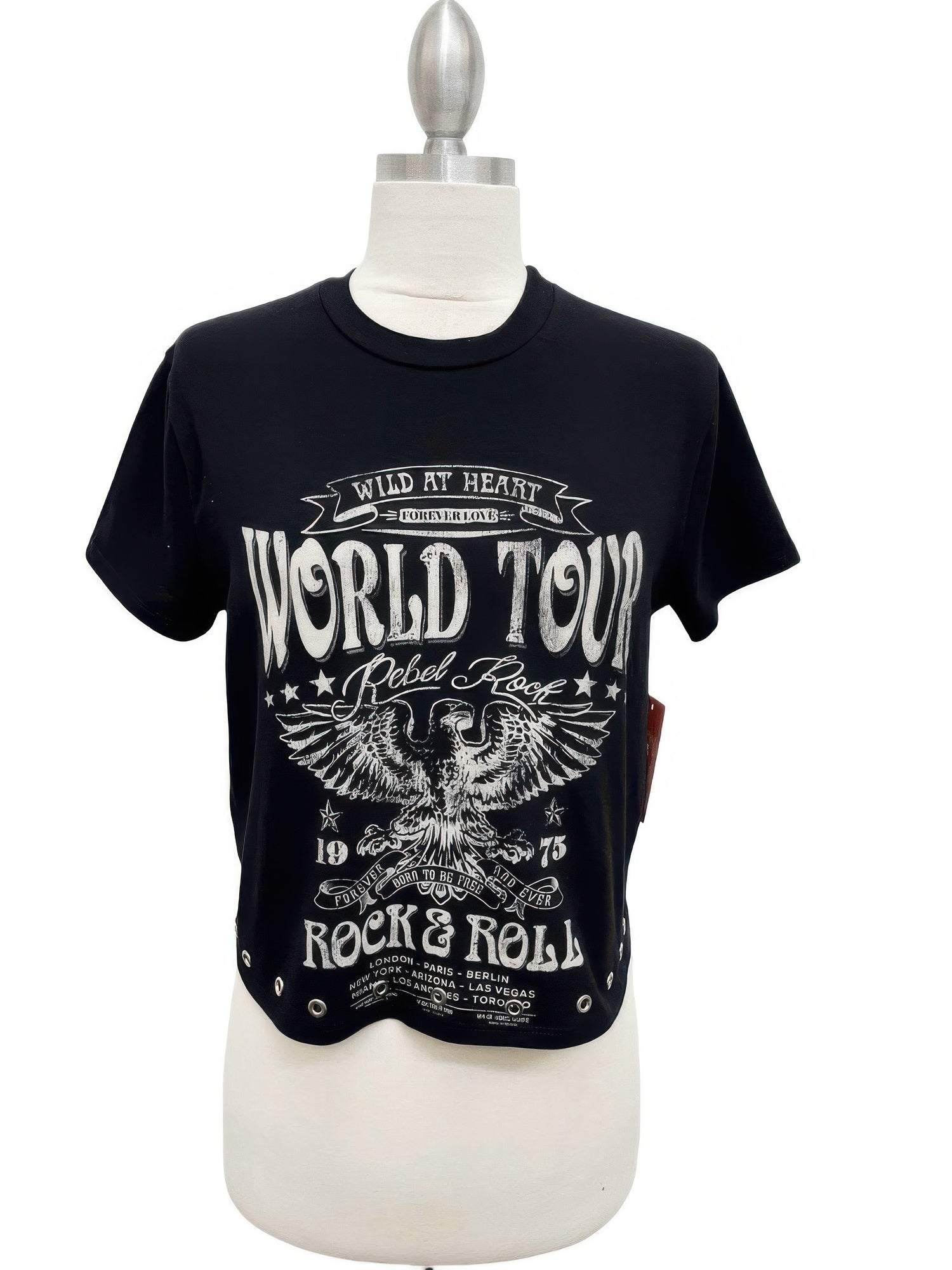 Wild At Heart World Tour Rebel Rock Graphic Tee - Tigbul's Variety Fashion Shop