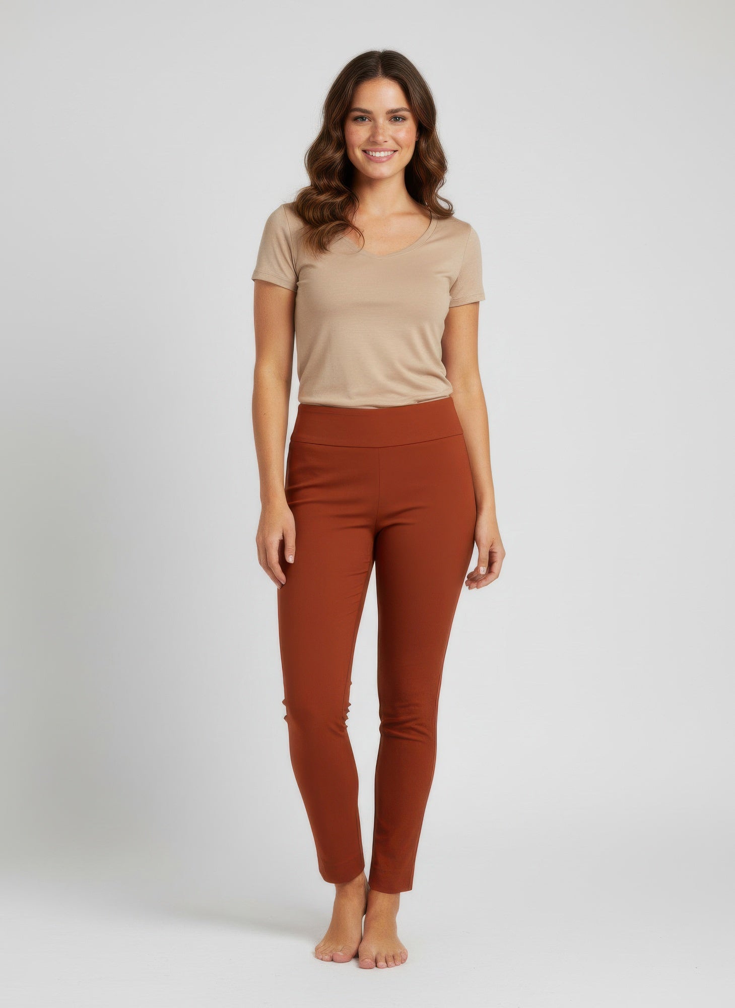 Pull On Solid Pants - Tigbul's Variety Fashion Shop