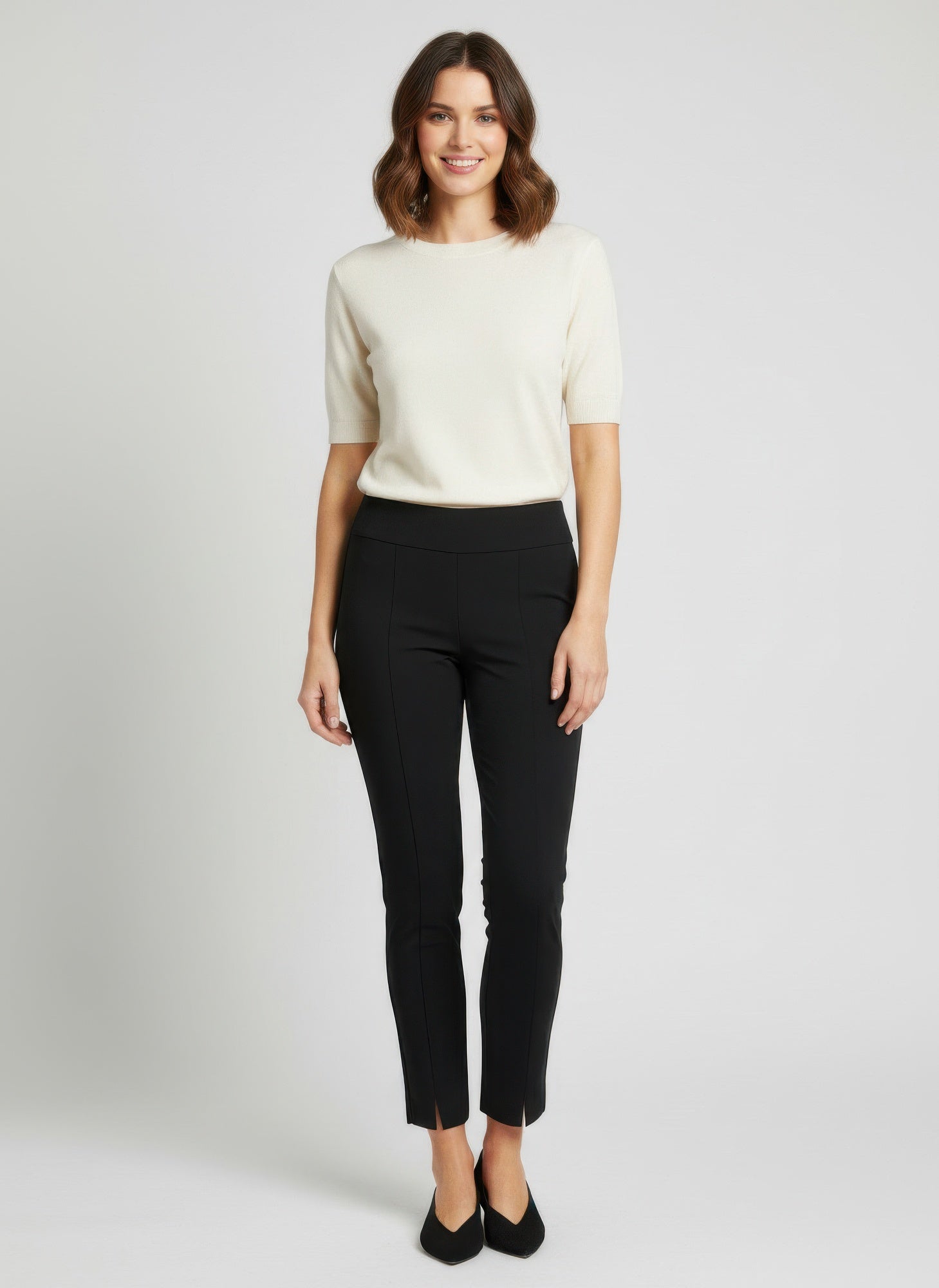 Pull On Solid Pants - Tigbul's Variety Fashion Shop