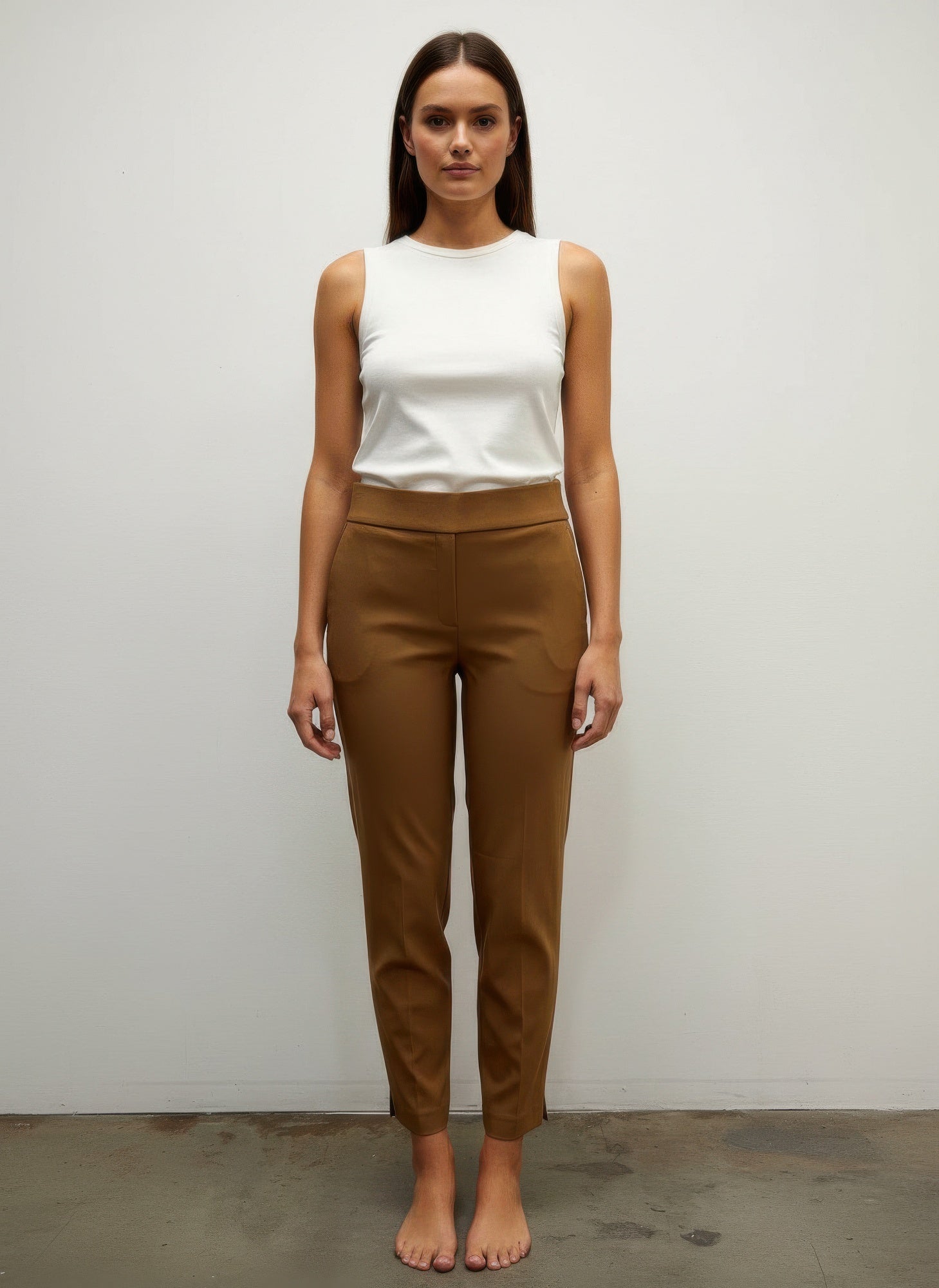 Pull On Solid Pants - Tigbul's Variety Fashion Shop