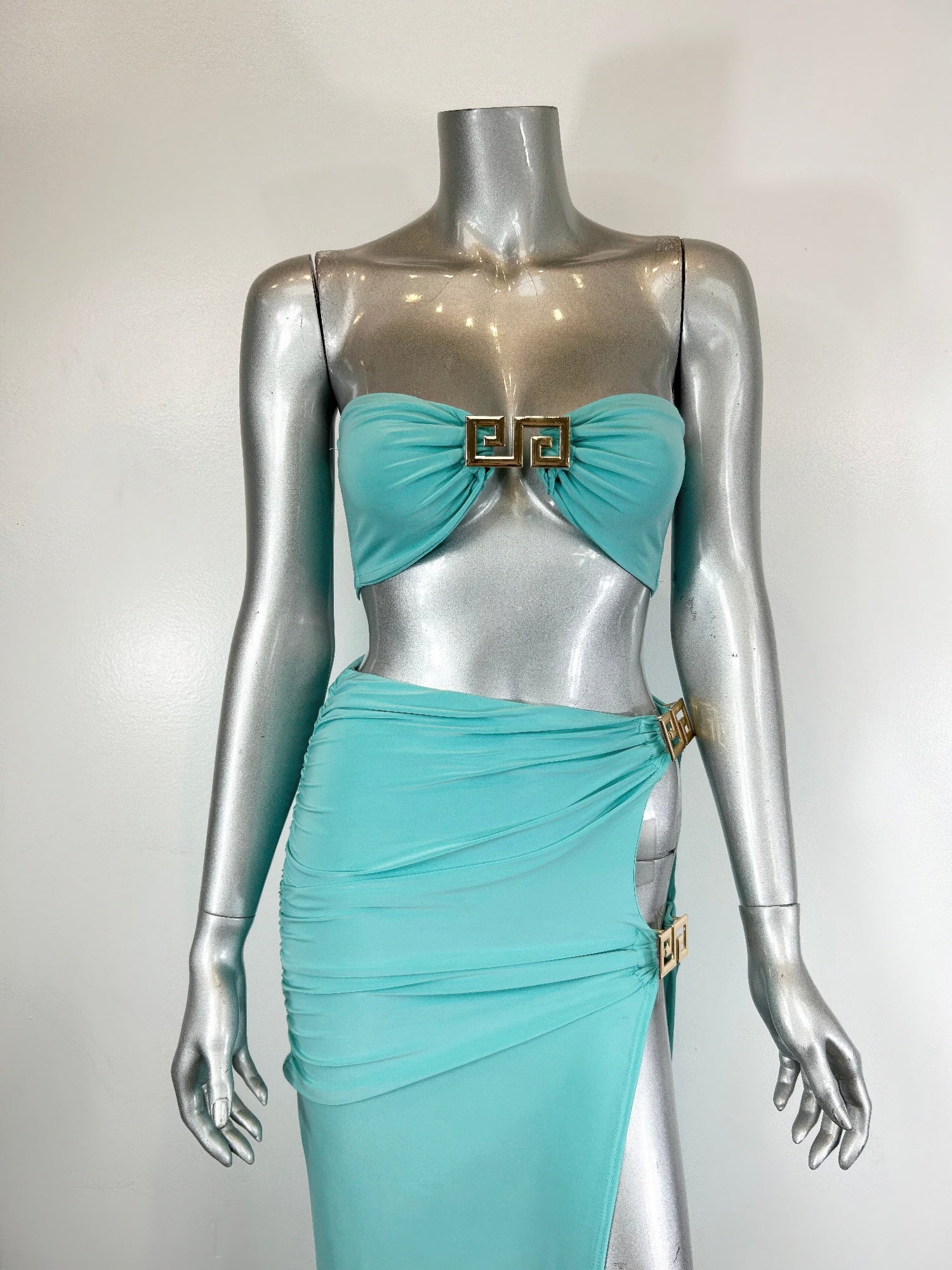 Two-piece Matching Skirt Set,bandeau-style - Tigbul's Variety Fashion Shop