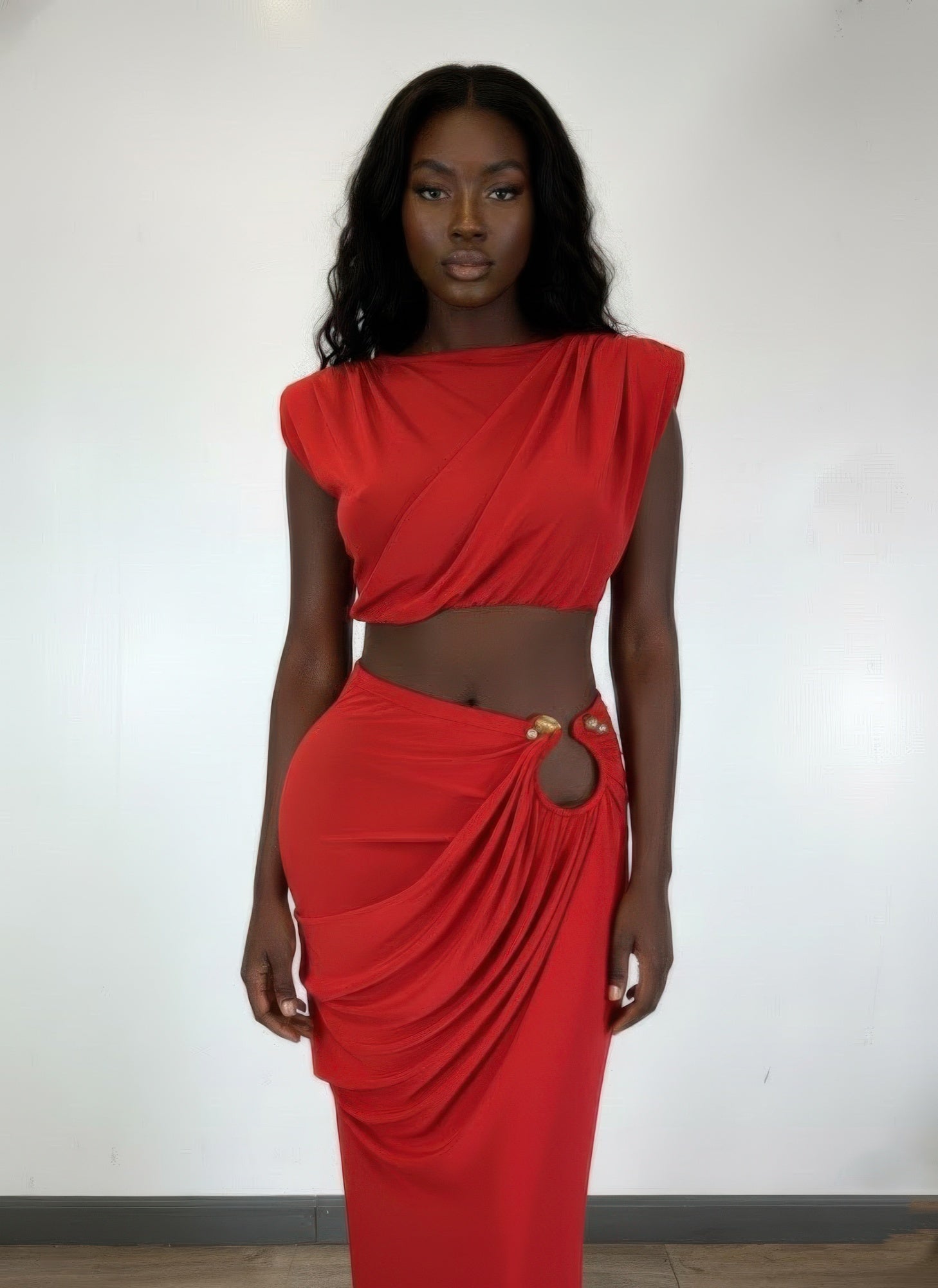 Sleeveless Top Featuring Cap Shoulders Set - Tigbul's Variety Fashion Shop