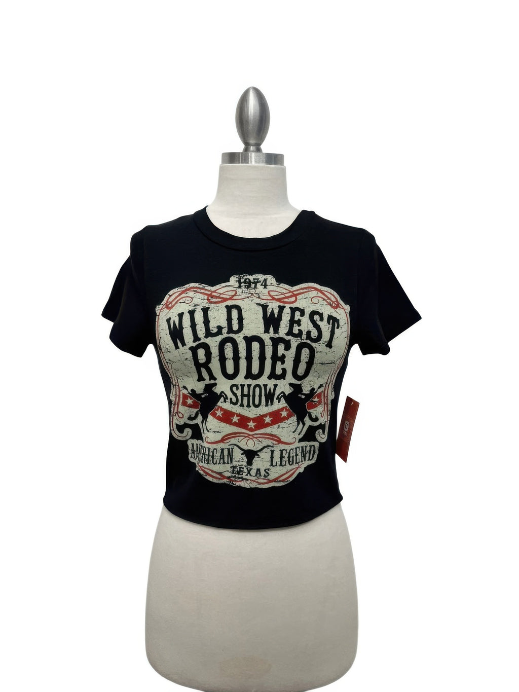 Wild West Rodeo Graphic Crop Tee - Tigbul's Variety Fashion Shop