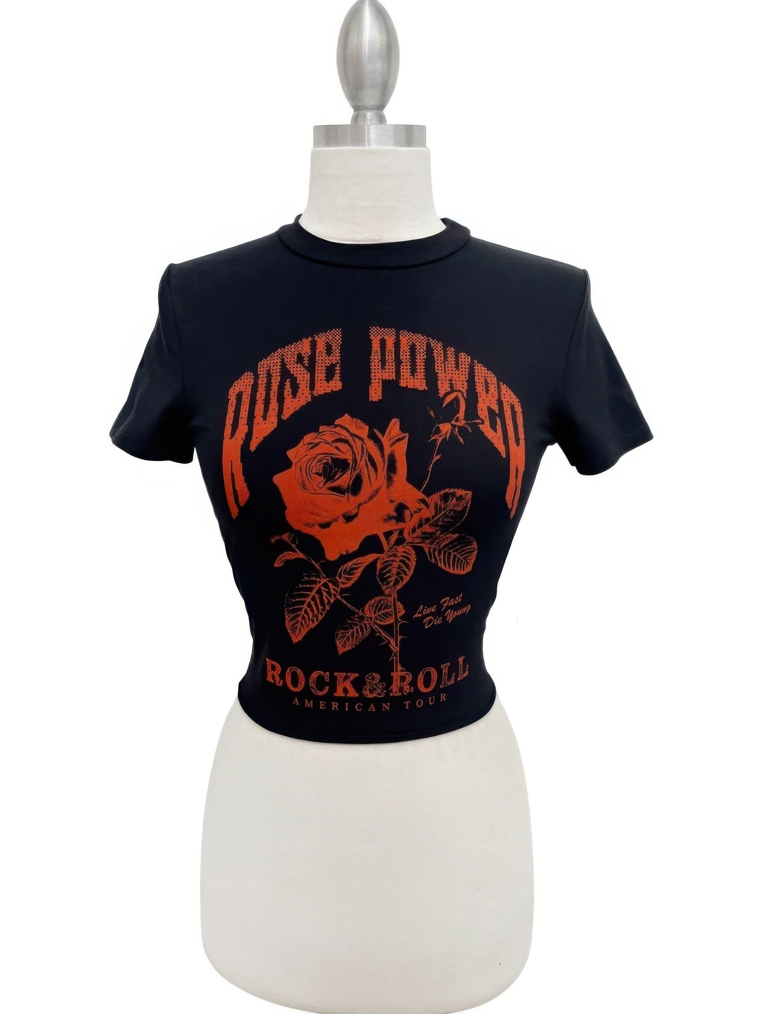 Rose Power Graphic Tee - Tigbul's Variety Fashion Shop