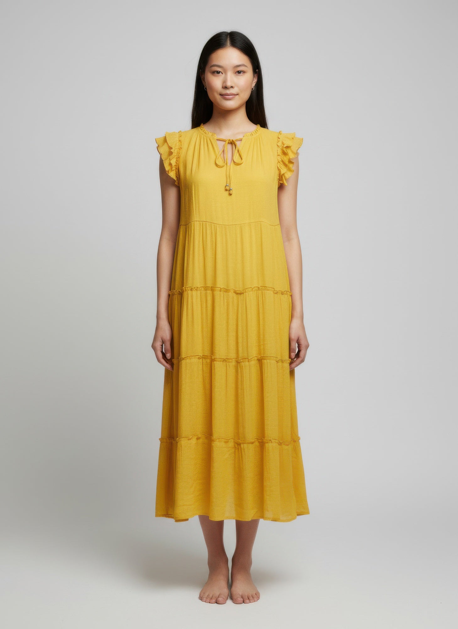Mlle Gabrielle Solid Cap Sleeve Dress - Tigbul's Variety Fashion Shop
