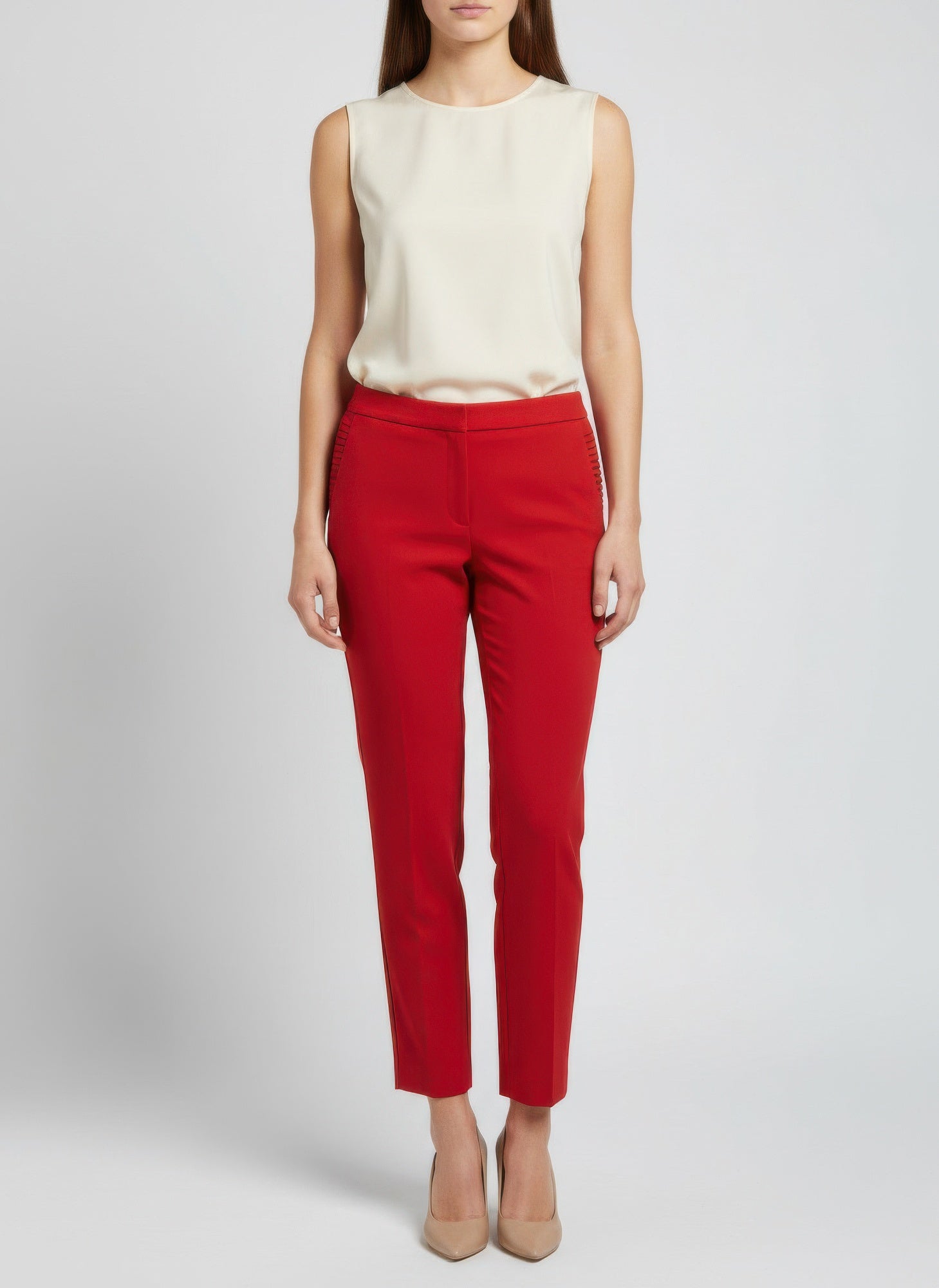 Zac & Rachel Solid Ankle Pants - Tigbul's Variety Fashion Shop