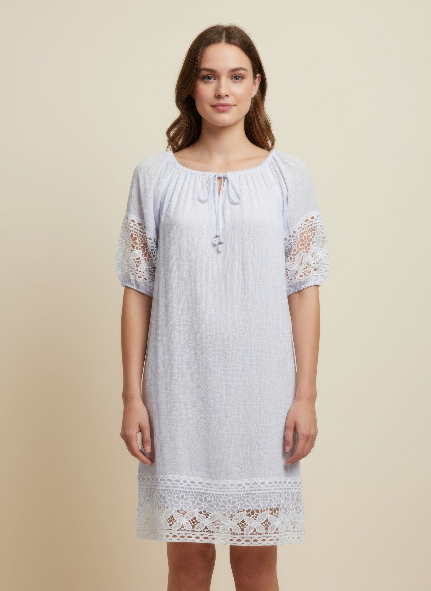 Mlle Gabrielle Solid Short Sleeve Dress - Tigbul's Variety Fashion Shop