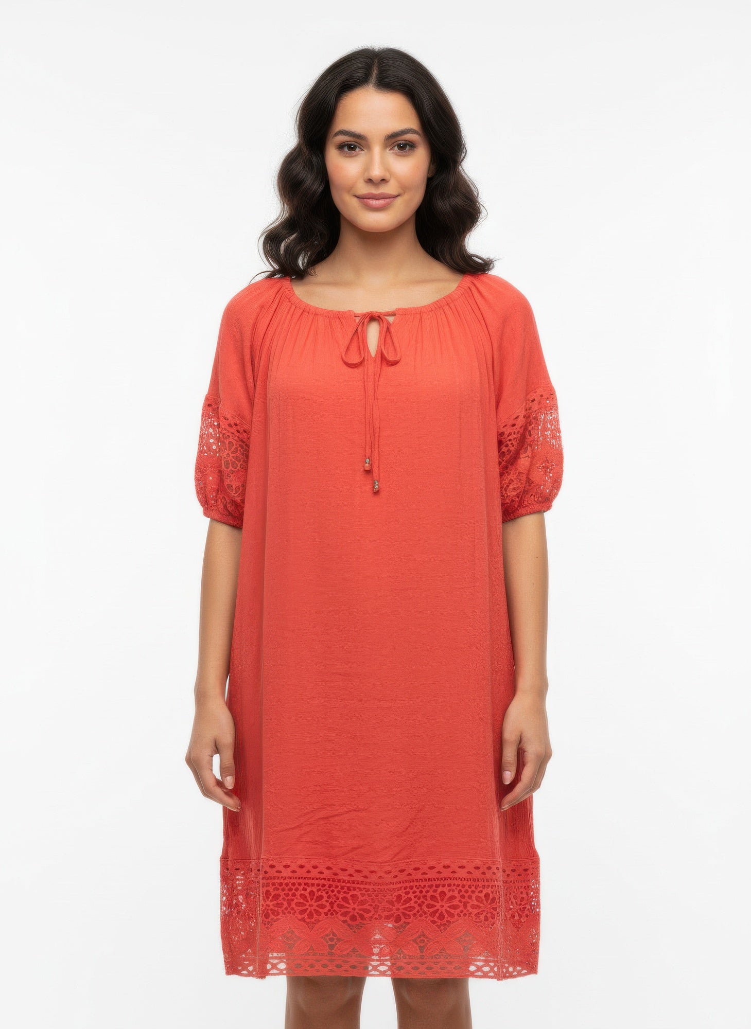 Mlle Gabrielle Solid Short Sleeve Dress - Tigbul's Variety Fashion Shop