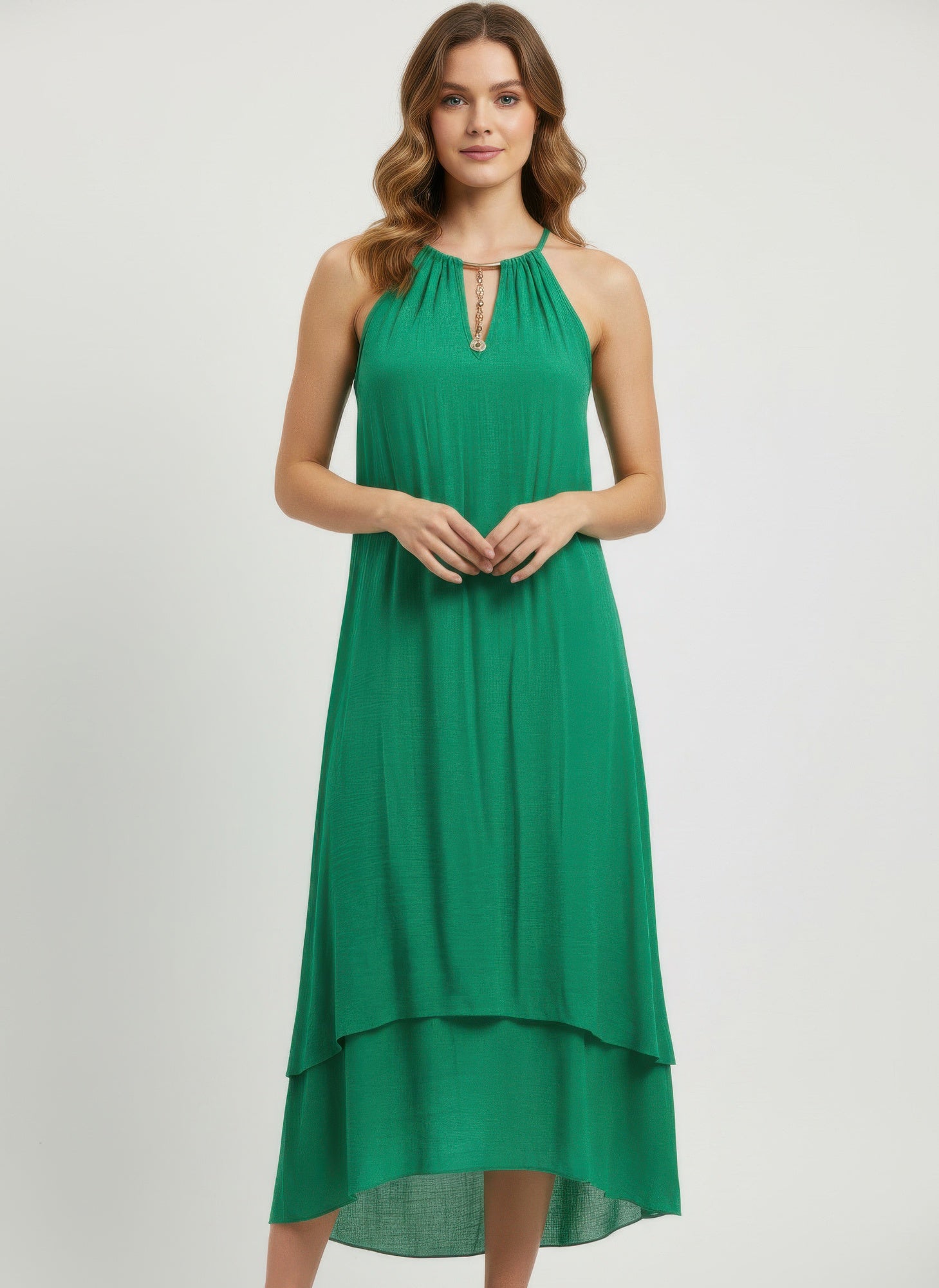 Solid Color Sleeveless Dress - Tigbul's Variety Fashion Shop