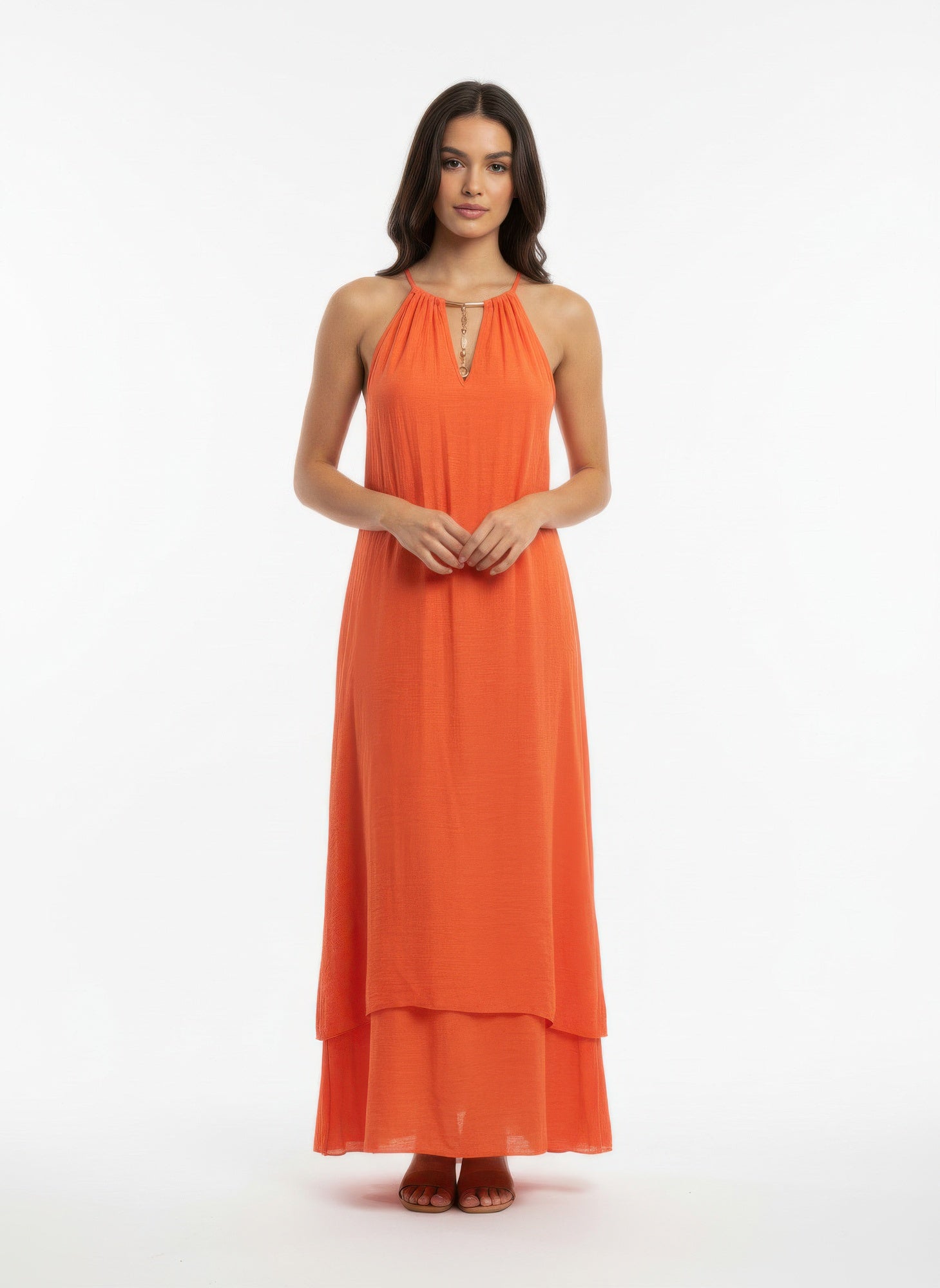 Solid Color Sleeveless Dress - Tigbul's Variety Fashion Shop