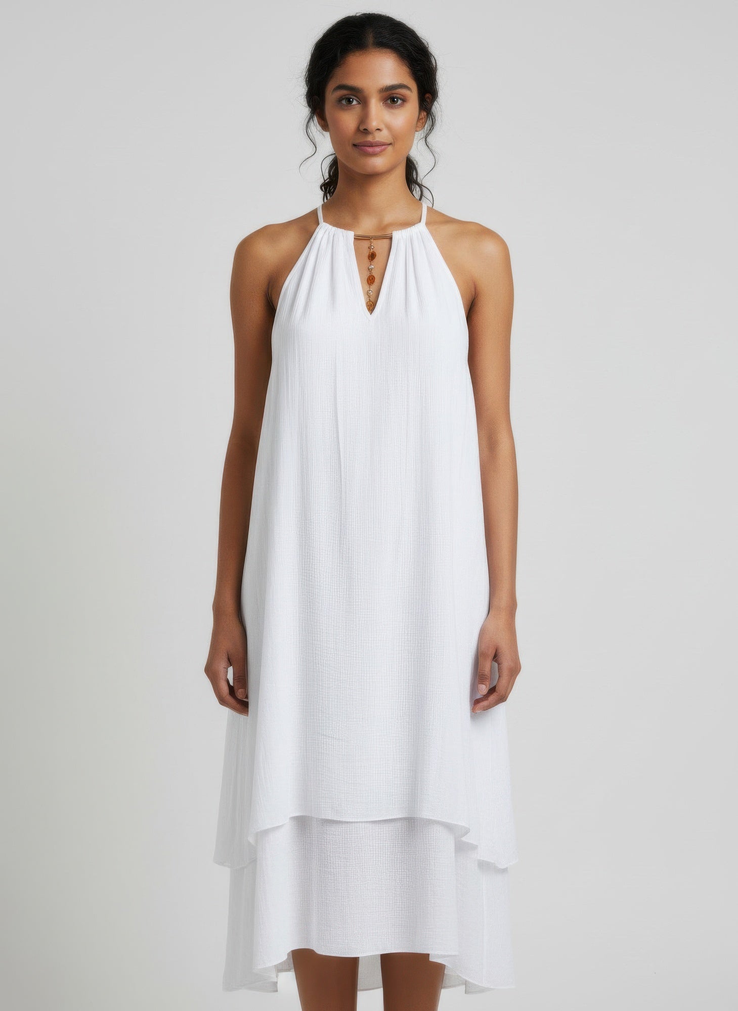 Solid Color Sleeveless Dress - Tigbul's Variety Fashion Shop