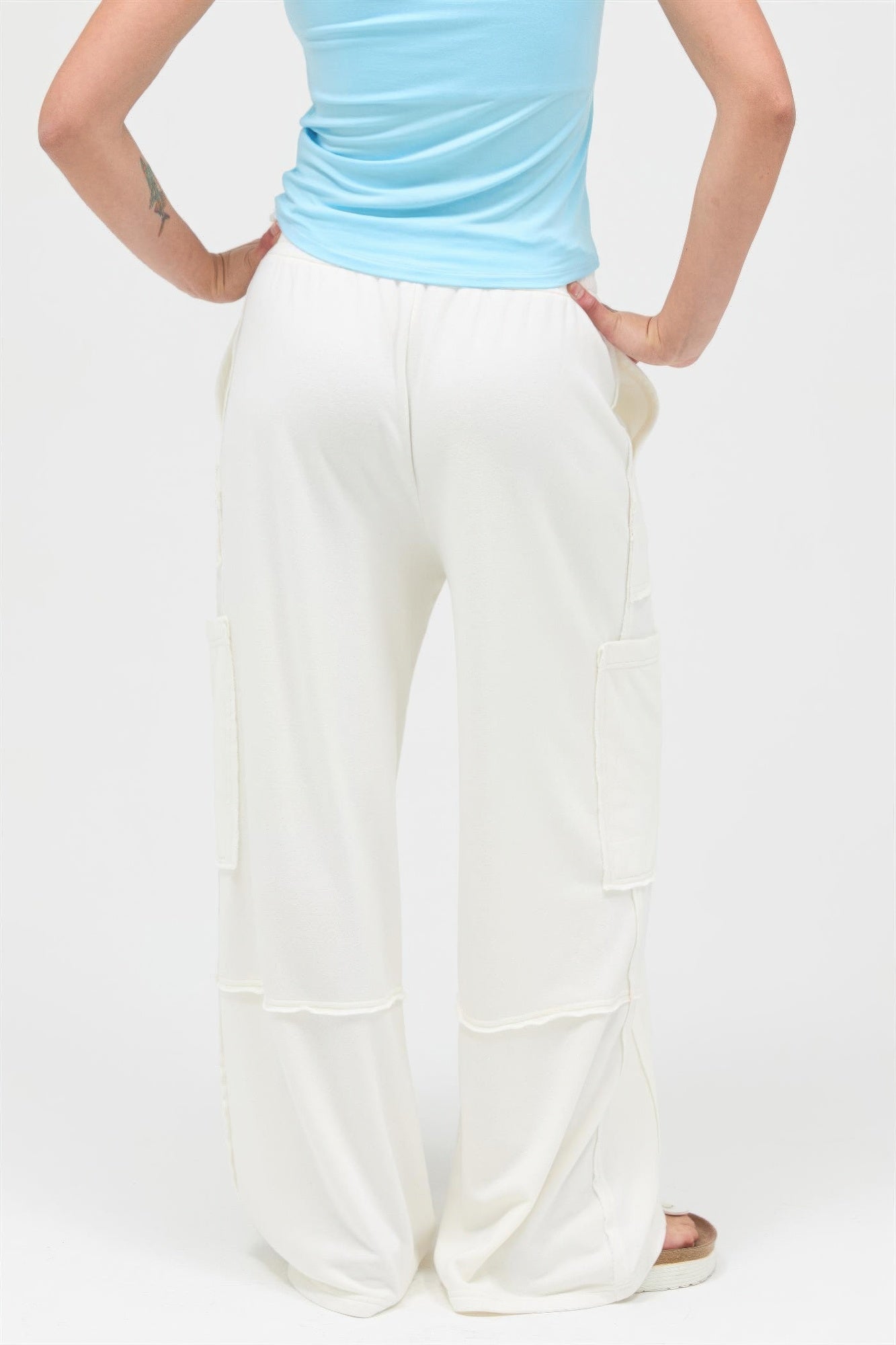 Mineral Wash Wide Leg Cargo Pants - Tigbul's Variety Fashion Shop