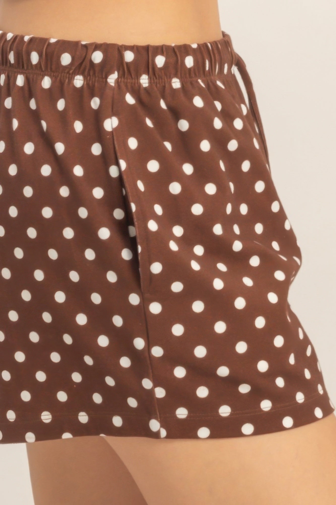 Polka Dot Drawstring Shorts - Tigbul's Variety Fashion Shop