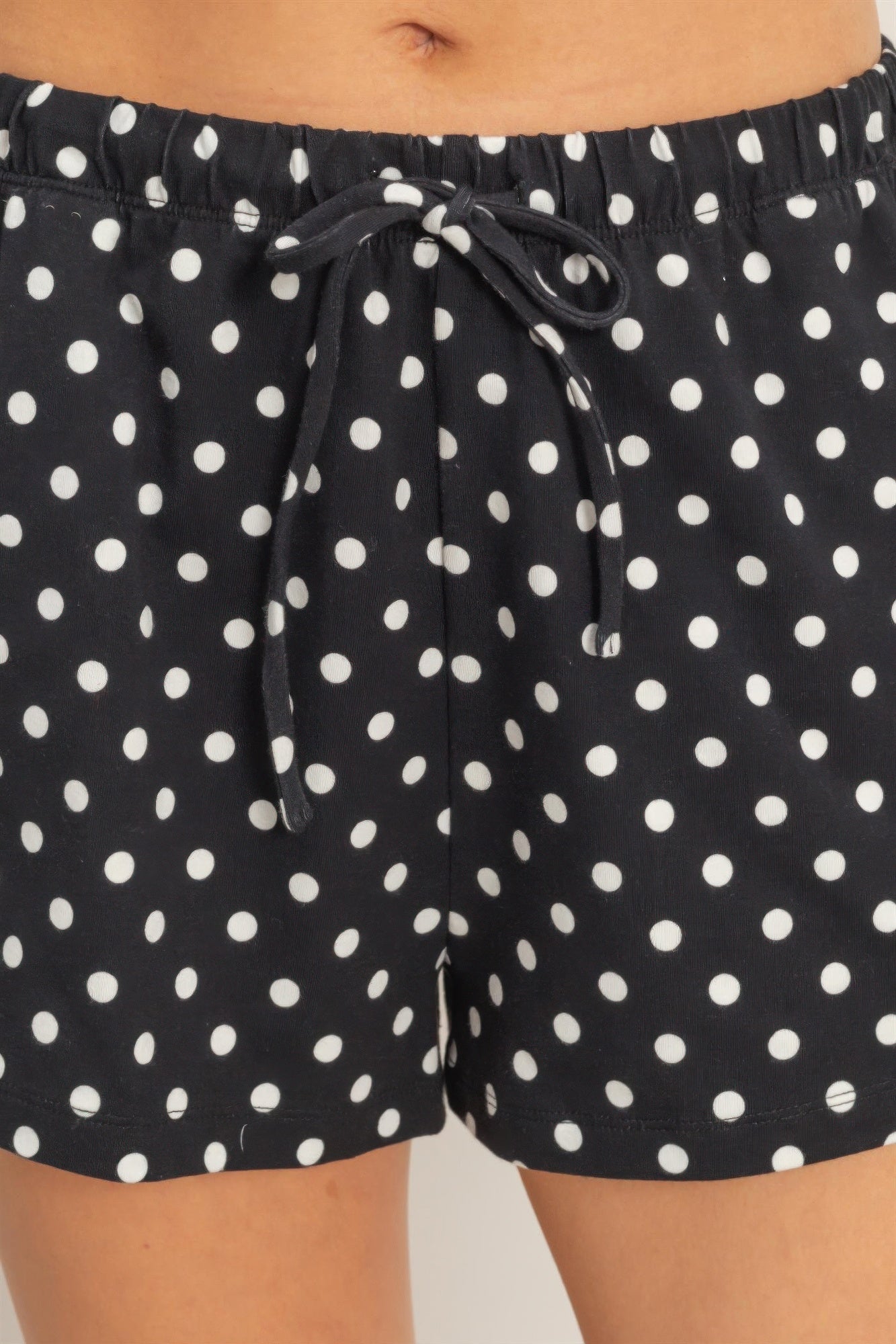 Polka Dot Drawstring Shorts - Tigbul's Variety Fashion Shop