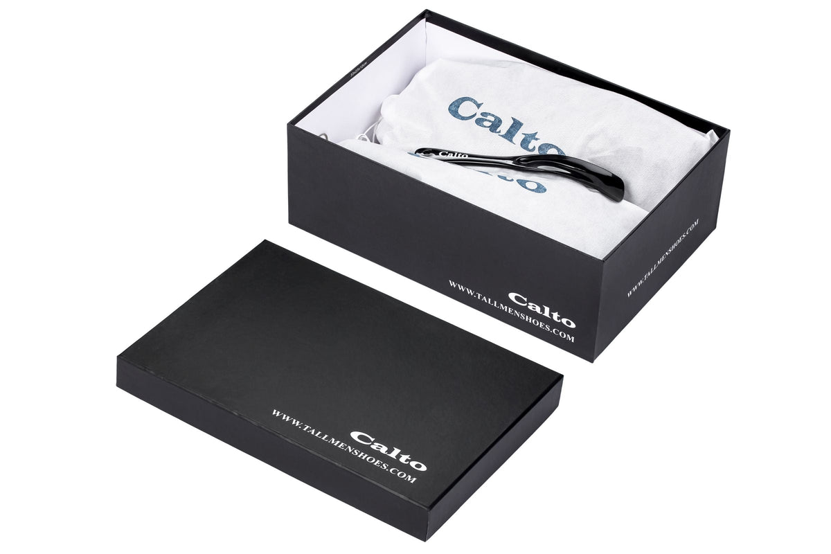 Men's CALTO - X2640 - 2.8 Inches Taller (Pewter/Light Grey Sole) - Lace Up Casual Walker - Lightweight - Tigbuls