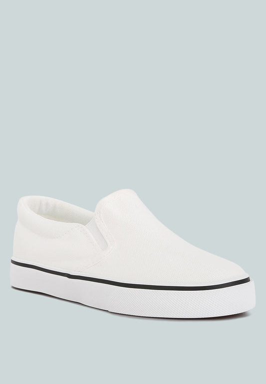 Canvas Slip On Sneakers For Kids - Tigbul's Variety Fashion Shop