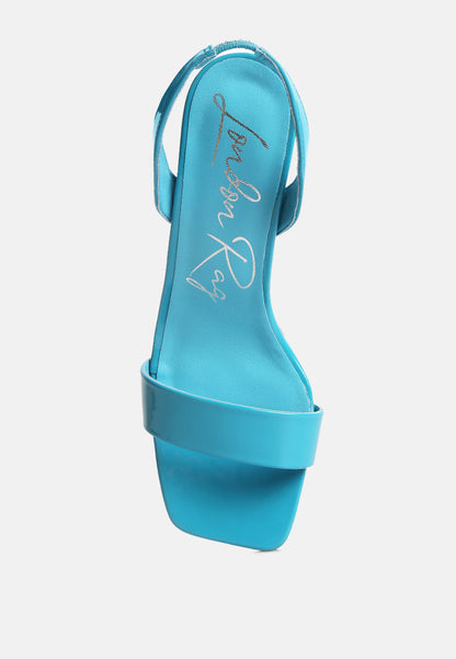 Clear Spool Heel Sandals - Tigbul's Variety Fashion Shop