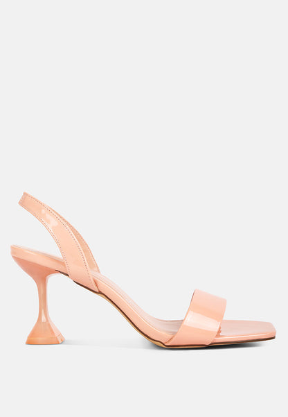 Clear Spool Heel Sandals - Tigbul's Variety Fashion Shop