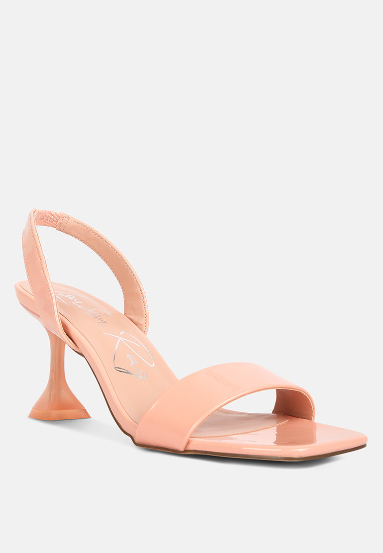 Clear Spool Heel Sandals - Tigbul's Variety Fashion Shop