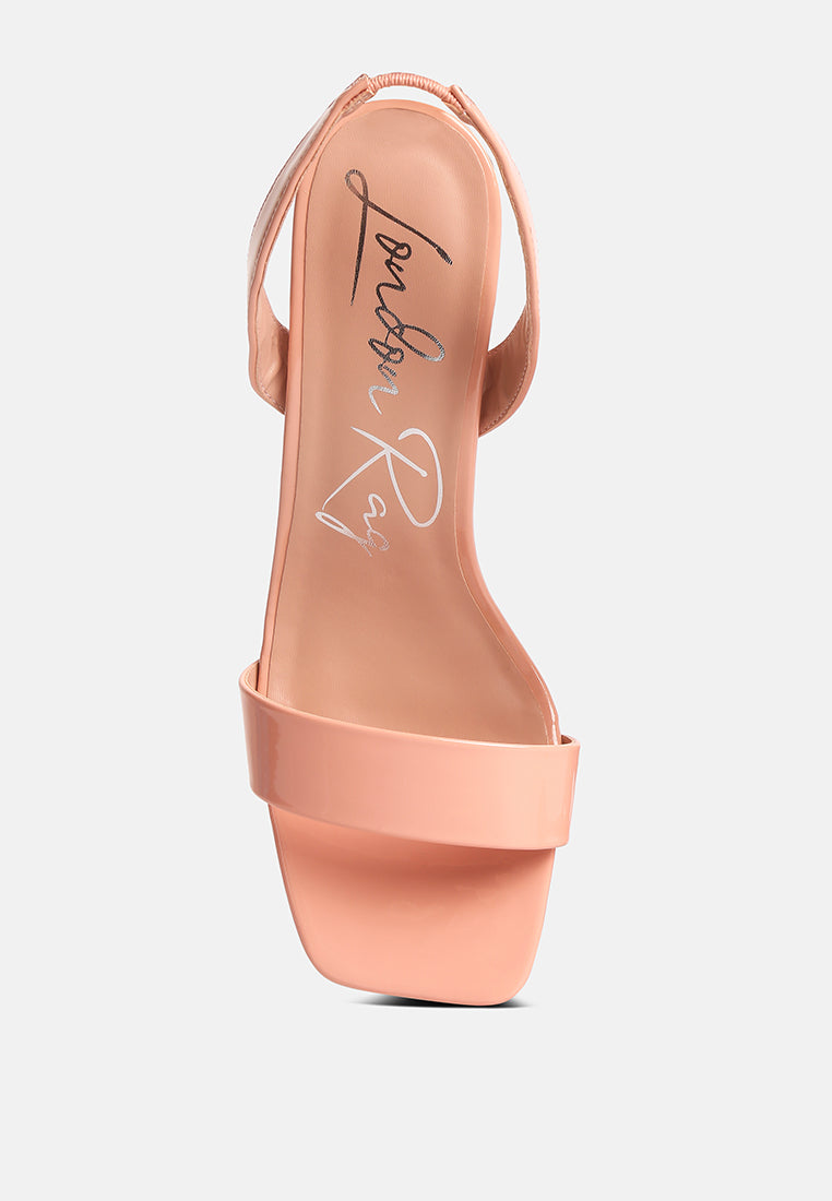 Clear Spool Heel Sandals - Tigbul's Variety Fashion Shop