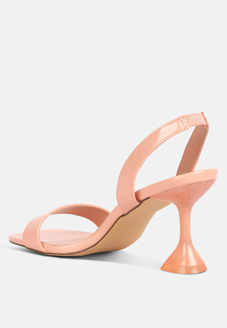 Clear Spool Heel Sandals - Tigbul's Variety Fashion Shop