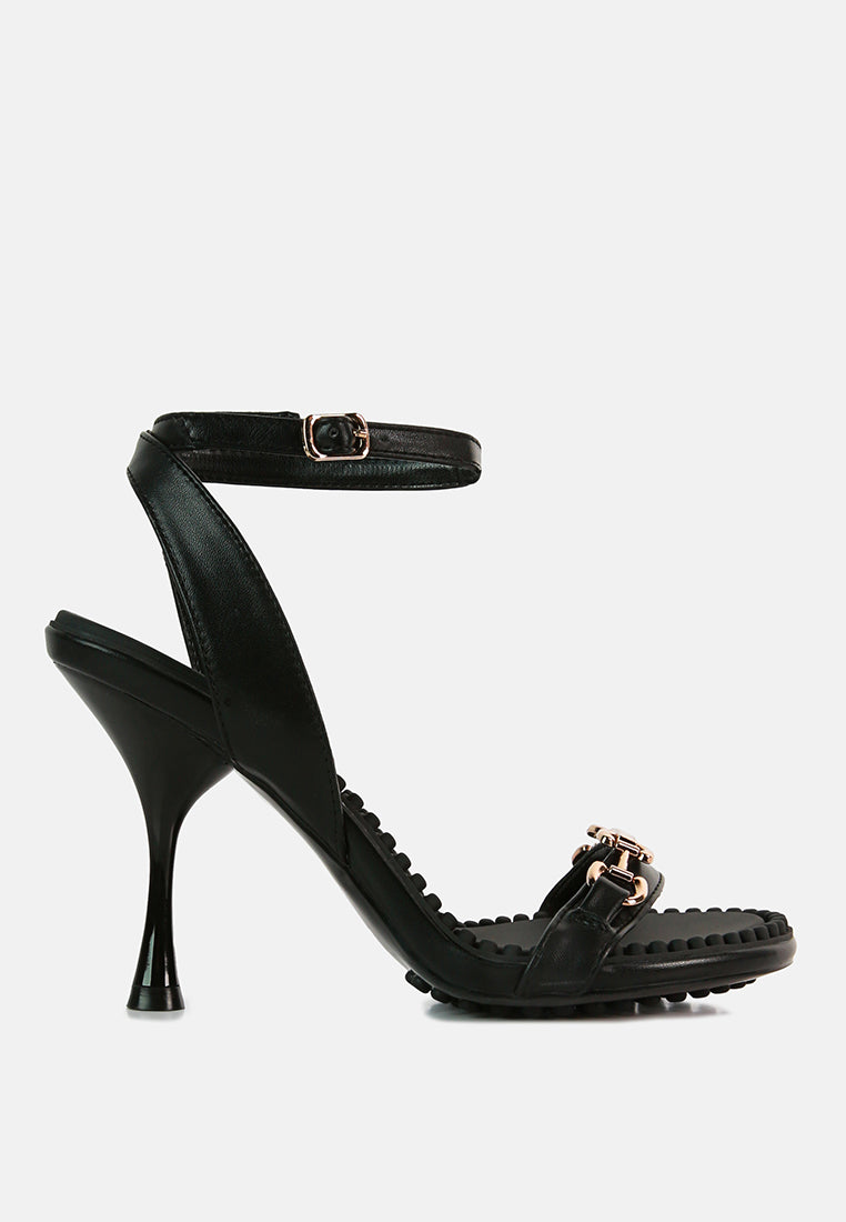 Daenerys Mid Heeled Sandals - Tigbul's Variety Fashion Shop