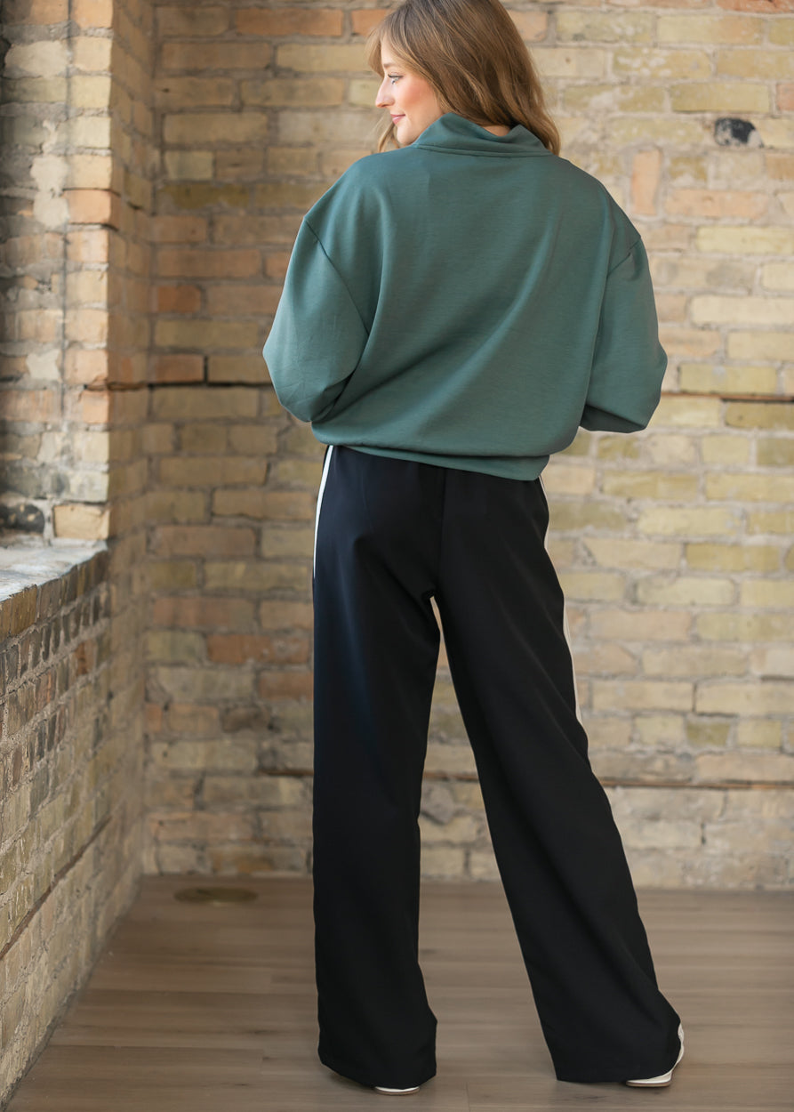 Nina Wide Leg Track Pants - Tigbul's Variety Fashion Shop