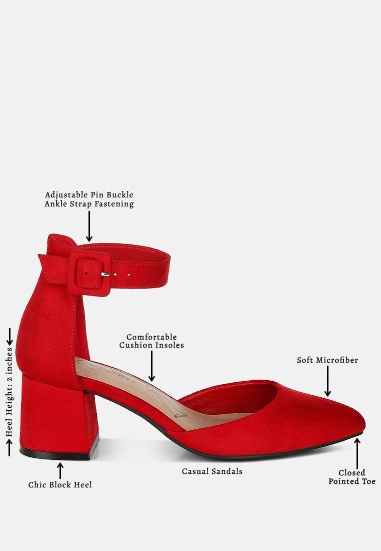 Stroot Mid Block Heel Sandals - Tigbul's Variety Fashion Shop