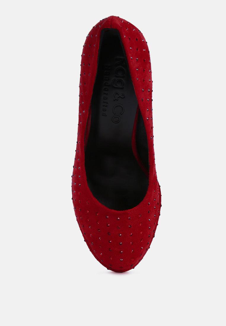 Poppins Glinting Platform High Pumps - Tigbul's Variety Fashion Shop