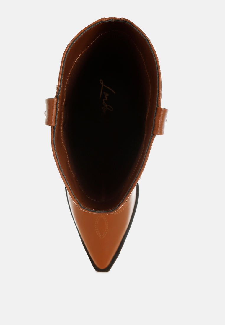 Dockery Studs Embellished Cowboy Boots