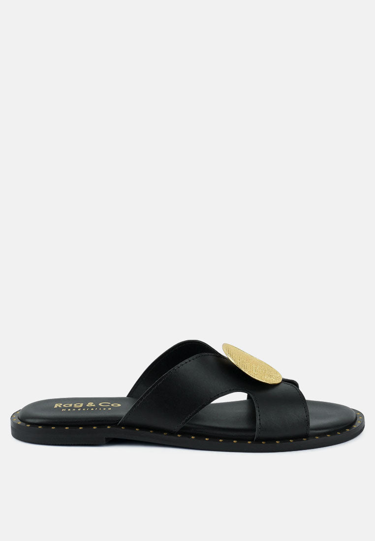 Eudora Buckle Embllished Slip Ons - Tigbul's Variety Fashion Shop