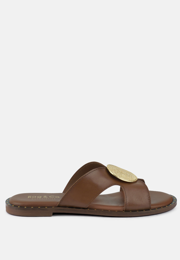 Eudora Buckle Embllished Slip Ons - Tigbul's Variety Fashion Shop