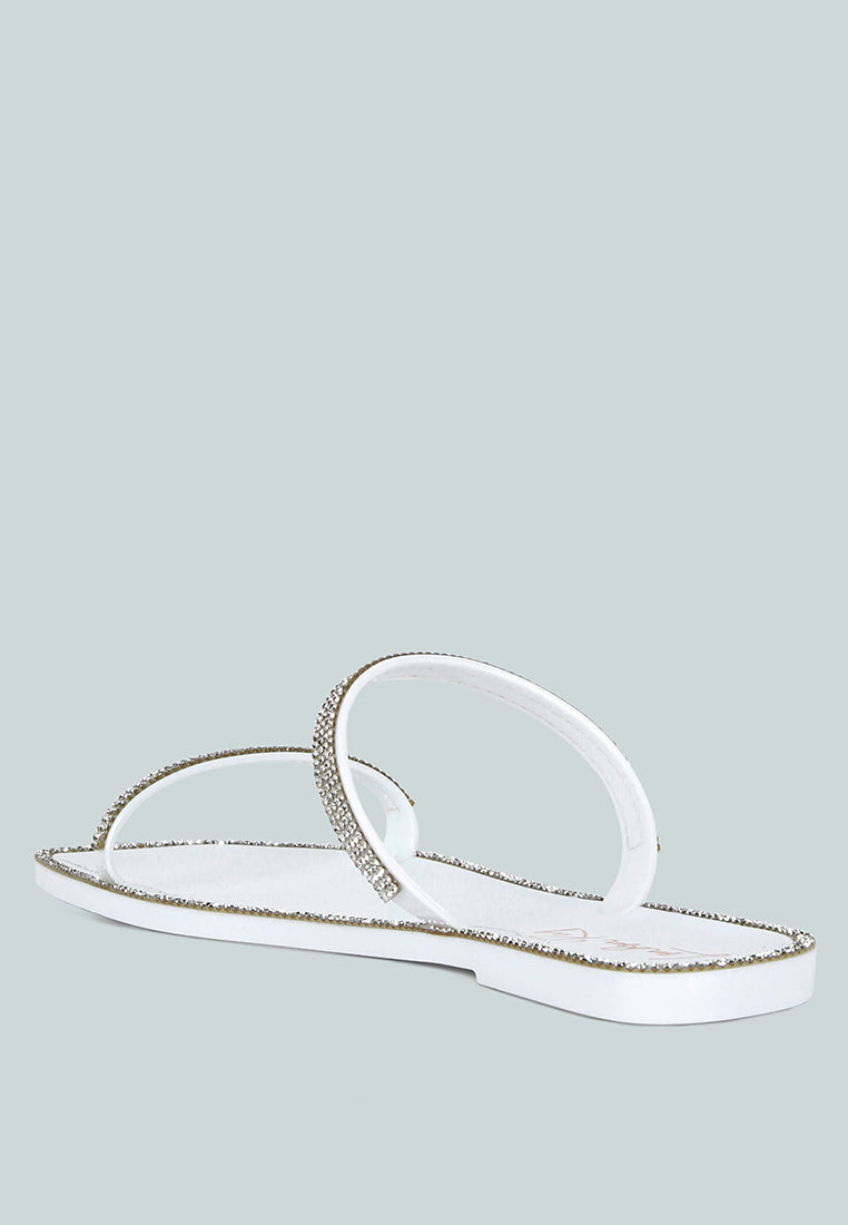 Fenta Diamante Detail Jelly Flats
