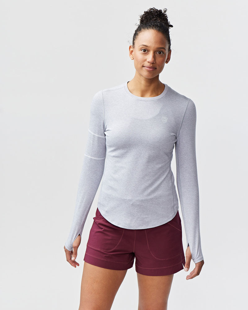 Foudy Women's Longsleeve Workout Top - Tigbul's Variety Fashion Shop