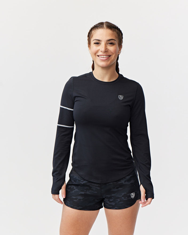 Foudy Women's Longsleeve Workout Top - Tigbul's Variety Fashion Shop