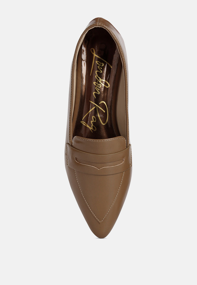 Peretti Flat Formal Loafers - Tigbul's Variety Fashion Shop