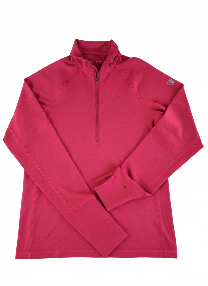Foudy Mid-Weight Long Sleeve ½ Zip Top - Tigbul's Variety Fashion Shop
