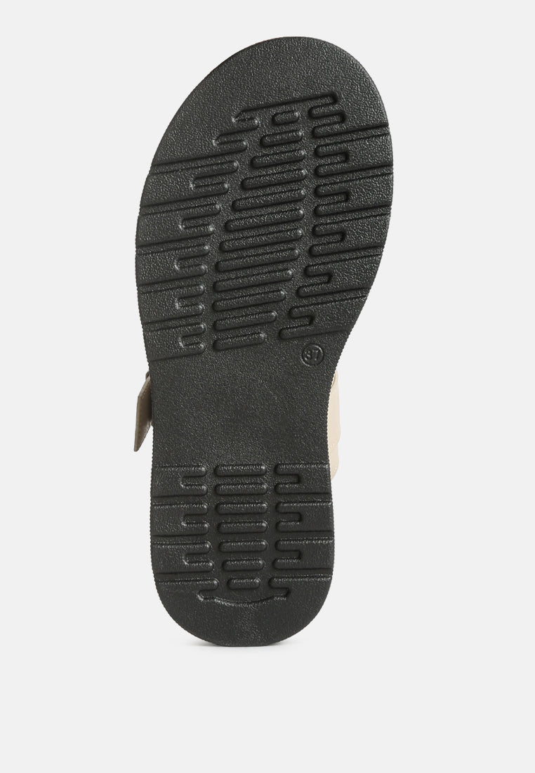Gladen Pin Buckle Platform Sandals - Tigbul's Variety Fashion Shop